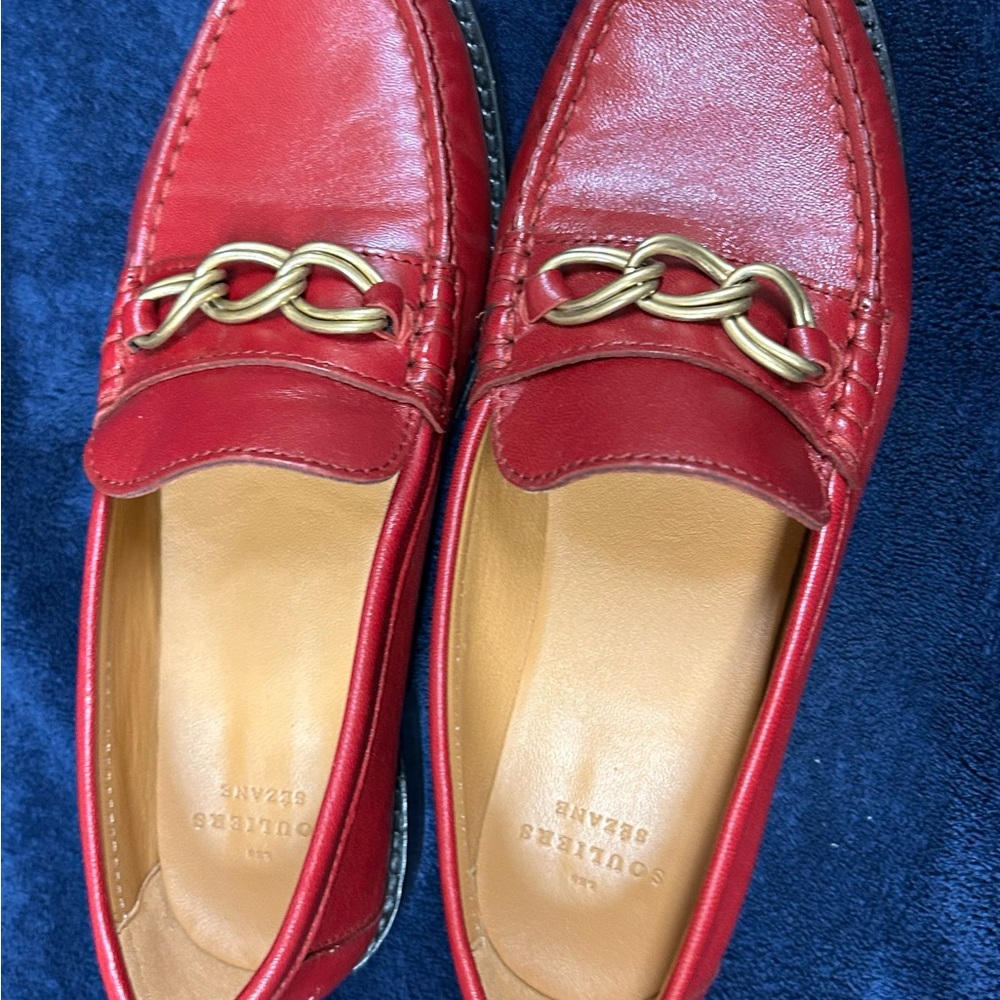 Sezane Vicky Loafers Red - Picture 3 of 5